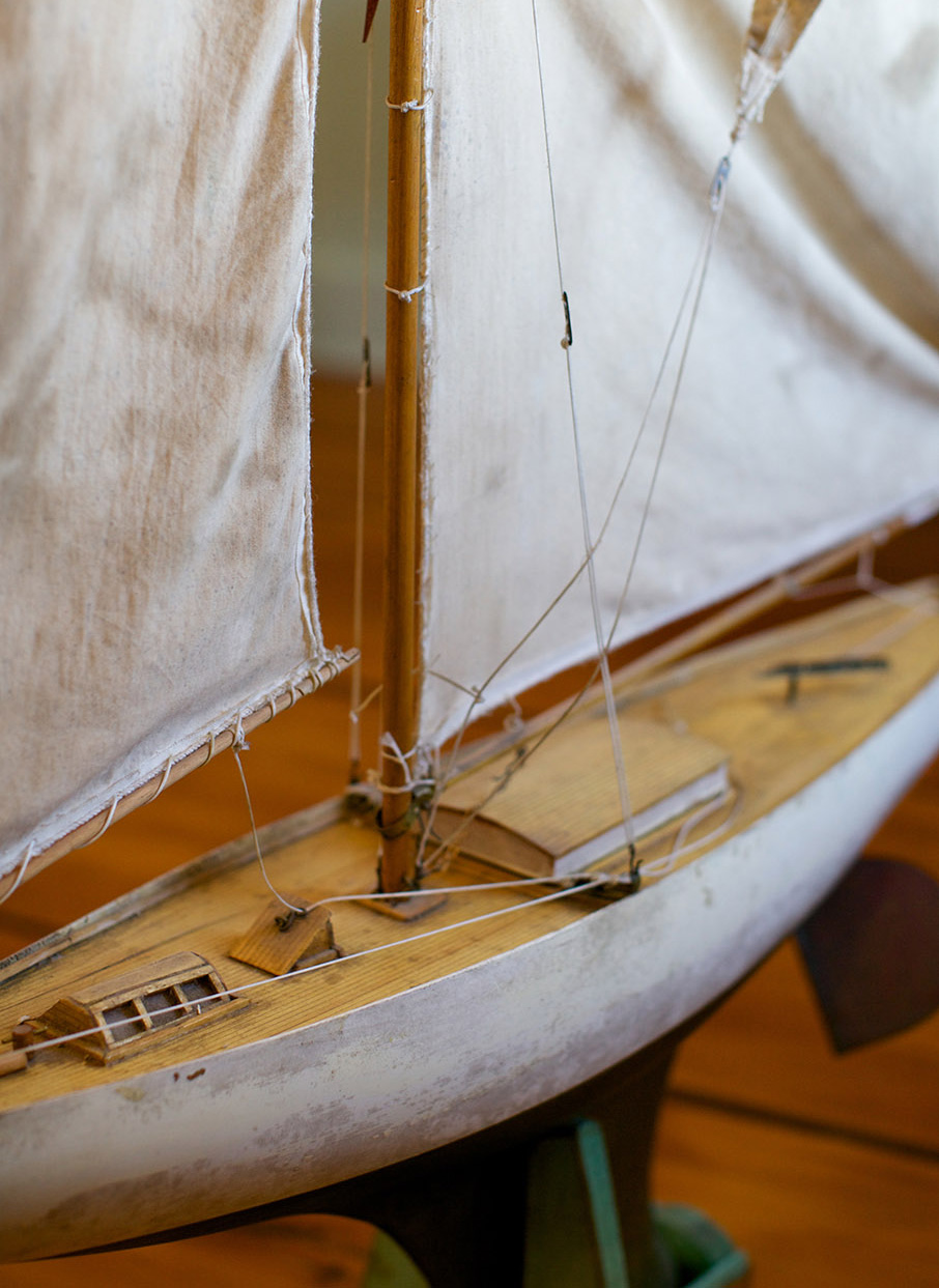 model of a sailboat